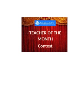 Preview of Teacher of the Month Contest