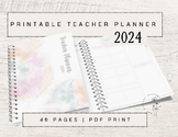 Teacher planner | printable planner 2024