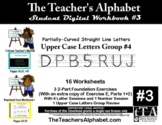 tTA WB #4--Teacher's Alphabet Upper Case Letters Group #4 