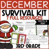 Teachers' December Survival Kit Bundle (3rd Grade)