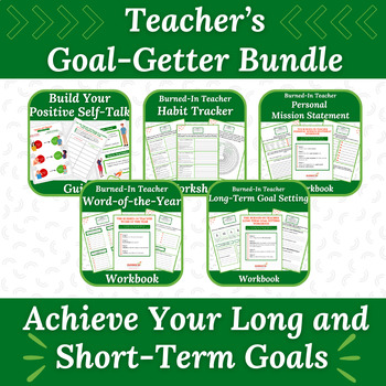 Preview of Teacher’s Goal-Getter Bundle: Achieve Your Long and Short-Term Goals