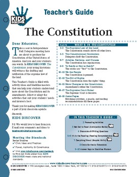 Preview of KIDS DISCOVER Teacher's Guide: The Constitution