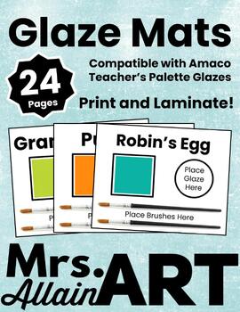 Preview of Teacher's Palette Glaze Mats
