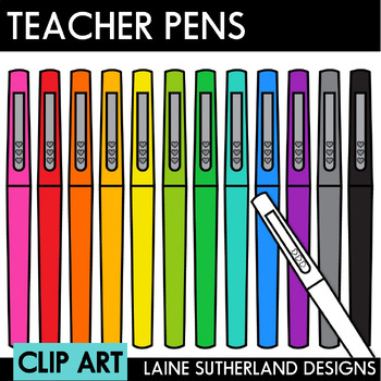 Teacher's Pens by Laine Sutherland Designs