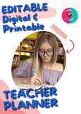 Teacher’s Planner - Editable Digital & Printable Teacher’s