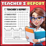 Teacher's Report Activity | Teacher Report Card From Students