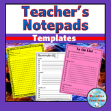 Teacher's To Do List Notepads