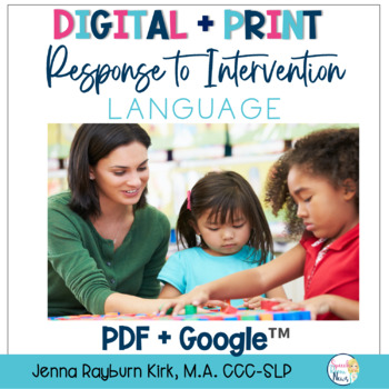 Preview of Teacher's Toolkit for Response to Intervention: Language K-3 with Google Apps