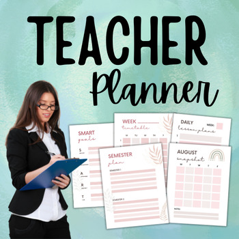 Preview of Teacher's Treasure Trove: 12-Month Printable Lesson Plan and Planner