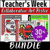 Teacher's Week Collaborative Art Poster BUNDLE - Fun Proje