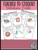 Teacher to Student Valentines Cards