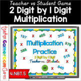 2 Digit by 1 Digit Multiplication Powerpoint Game