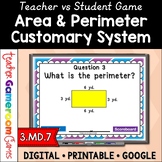 Area and Perimeter Powerpoint Game (Customary System)