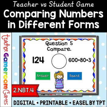 Preview of Comparing Numbers in Different Form Powerpoint Game