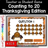 Counting Turkeys Teacher vs. Student Powerpoint Game