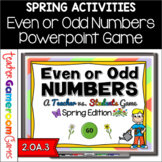 Even or Odd Numbers Spring Powerpoint Game