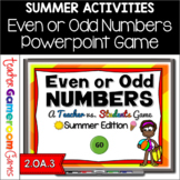 Even or Odd Game Summer Edition