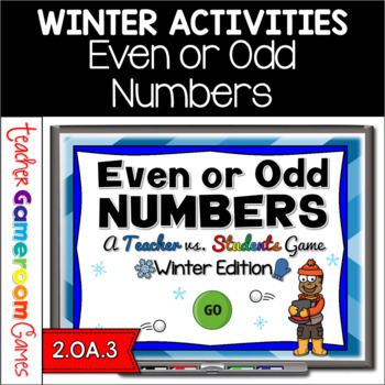 Preview of Even or Odd Numbers Winter Powerpoint Game