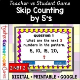 Skip Counting by 5's Powerpoint Game