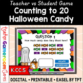 Counting to 20 Halloween Teacher vs. Student Powerpoint Game