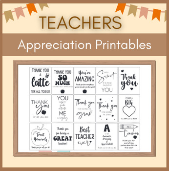 Preview of Teachers Appreciation Printables