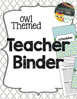 Preview of Owl Theme {Teachers Binder}