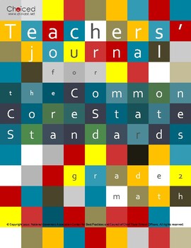 Preview of Teachers' CCSS journal - Math Grade 2