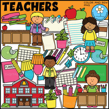 Preview of Teachers Clipart - Community Helpers