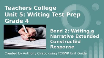 Preview of Teachers College Grade 4 Writing Test Prep Unit 5 Bend 2