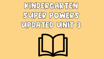 Preview of Teachers College (tc) Inspired - Super Powers - Reading Unit 3 - Bend 1
