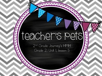 Preview of Teacher's Pets supplemental activities - Journey's 2nd Grade Unit 1 Lesson 5