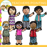 Pointing Teachers Clip Art