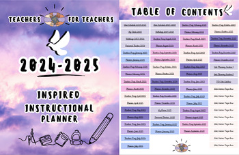 Preview of Teachers Pray for Teachers™ Inspired Digital Planner (24 months)