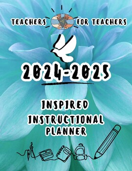 Preview of Teachers Pray for Teachers™ Inspired Instructional Planner (24 months) (BLU)