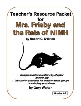 Preview of Teacher's Resource Packet for Mrs. Frisby and the Rats of NIMH