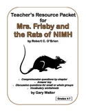 Teacher's Resource Packet for Mrs. Frisby and the Rats of NIMH