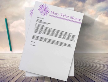 Preview of Teacher's Resume Template |Flower Resume Design + Cover Letter