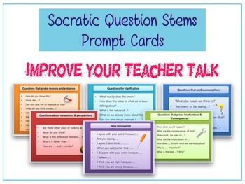 Preview of Teacher's Socratic Questioning Cards