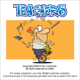 Teachers Volume 1 Cartoon Clipart for ALL grades