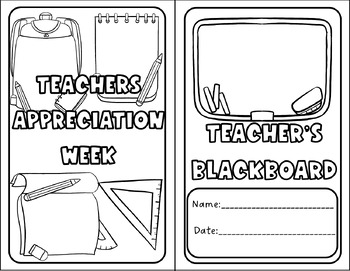 Preview of Free Teachers appreciation week,workbook, coloring pages craft-activities