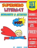 Teachers are Heroes! Free Superhero Literacy Pack: First Grade