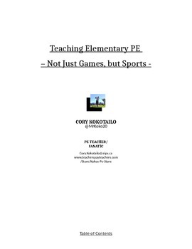 Preview of Teaching Elementary PE - Not Just Games, But Sports!