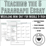 Teaching 5 Paragraph Essay Writing to Middle & High School
