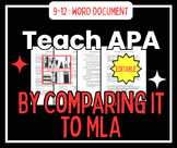 Teaching APA through MLA: Converting Formatting and Citations