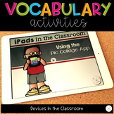 Vocabulary Activities iPads in the Classroom | Distance Learning