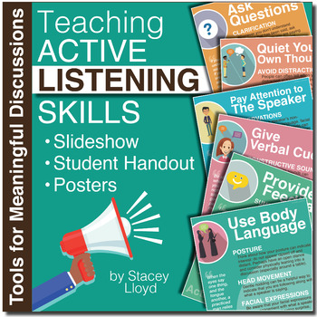 Preview of Teaching Active Listening Skills - Great for Socratic Seminars & Discussions