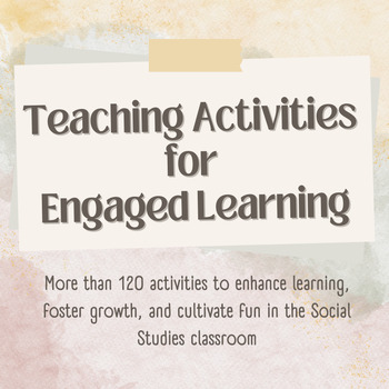 Preview of Teaching Activities for Engaged Learning