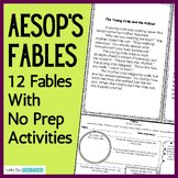 Aesop's Fables with Comprehension Questions, Passages, & N