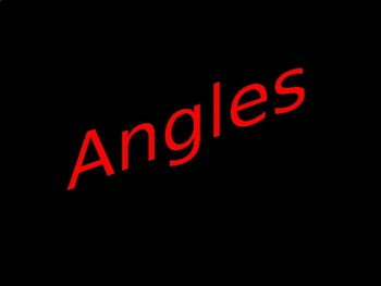 Preview of Introduction to right, straight, obtuse and acute angles - Distance Education