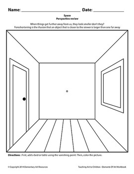 Teaching Art To Children - Elements Of Art One Point Perspective and Space